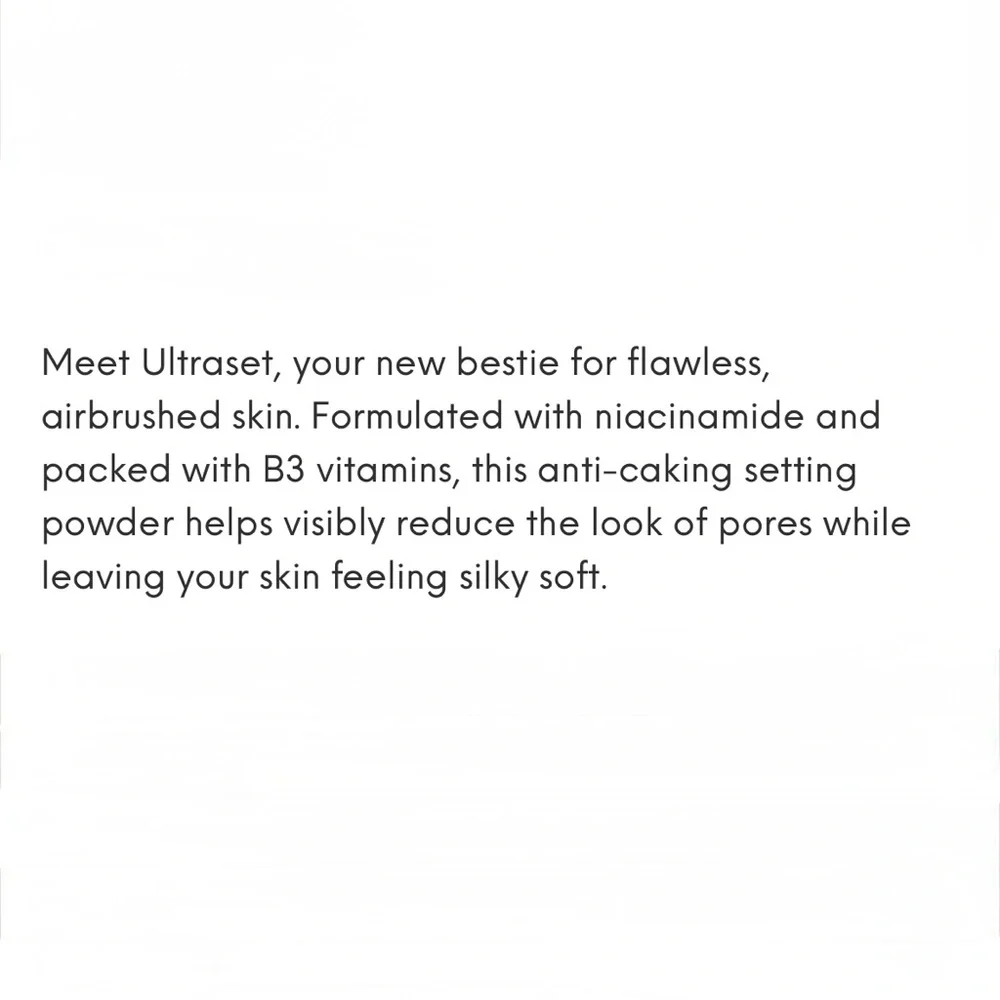 TOYFACTORY ULTRASET Niacinamide Setting Powder in DARK Full Size Makeup Product